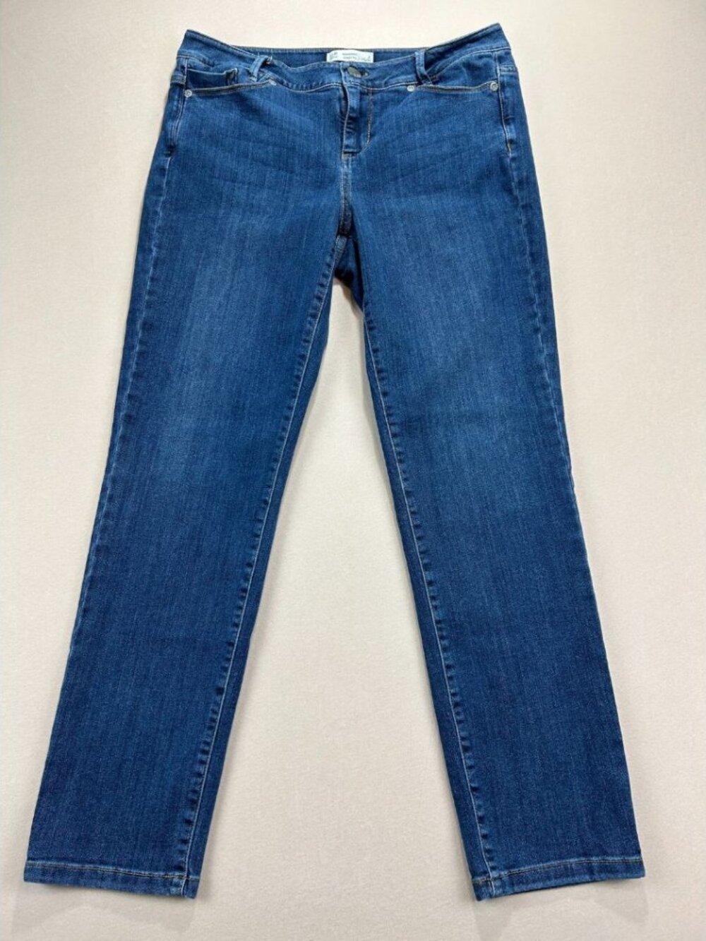 J.jill Jeans Women's Size 8 Blue Denim Mid Rise Weekender Straight Stretch
